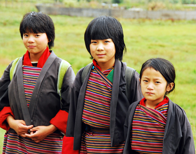 Schoolgirls, Bhumthang